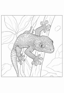 Desenho de Lagartixa Desenho Colorir Imprimir 12