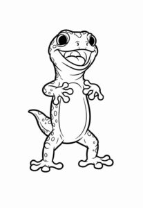 Desenho de Lagartixa Desenho Colorir Imprimir 18