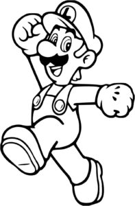 Desenho de Luigi Desenho Colorir Imprimir 01