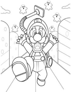 Desenho de Luigi Desenho Colorir Imprimir 04