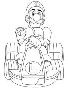 Desenho de Luigi Desenho Colorir Imprimir 07