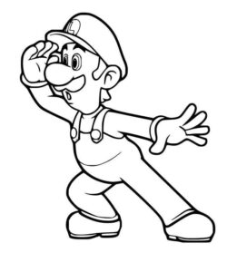 Desenho de Luigi Desenho Colorir Imprimir 11