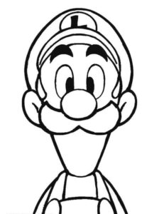 Desenho de Luigi Desenho Colorir Imprimir 12