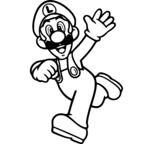 Desenho de Luigi Desenho Colorir Imprimir 16