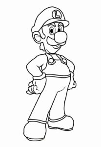 Desenho de Luigi Desenho Colorir Imprimir 22