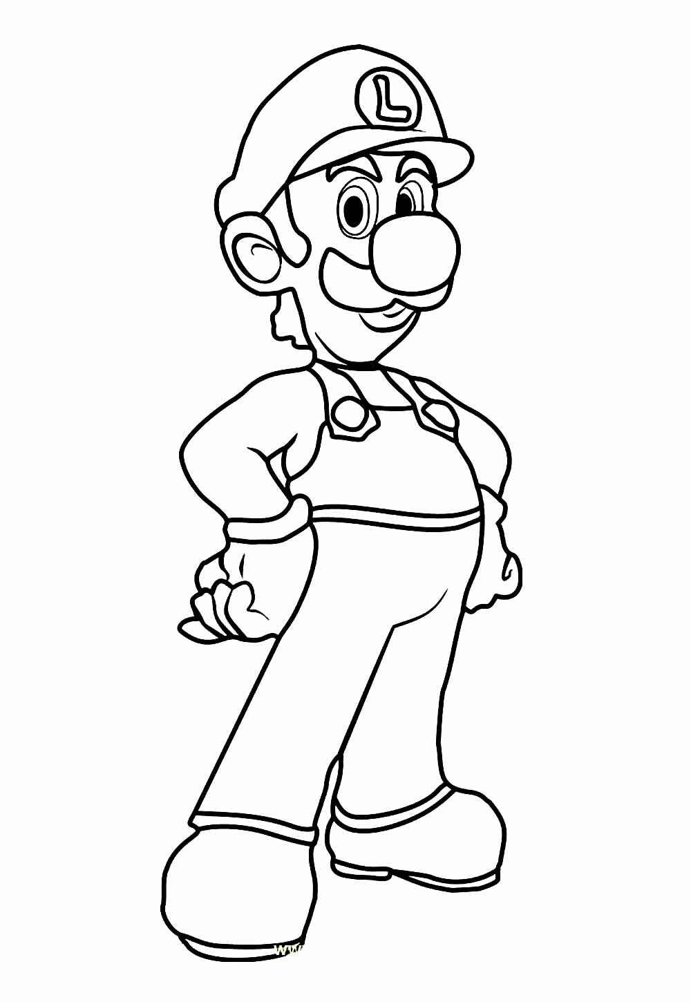 Desenho de Luigi Desenho Colorir Imprimir 22