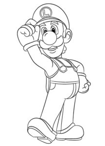 Desenho de Luigi Desenho Colorir Imprimir 24