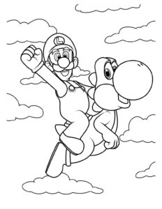 Desenho de Luigi Desenho Colorir Imprimir 26