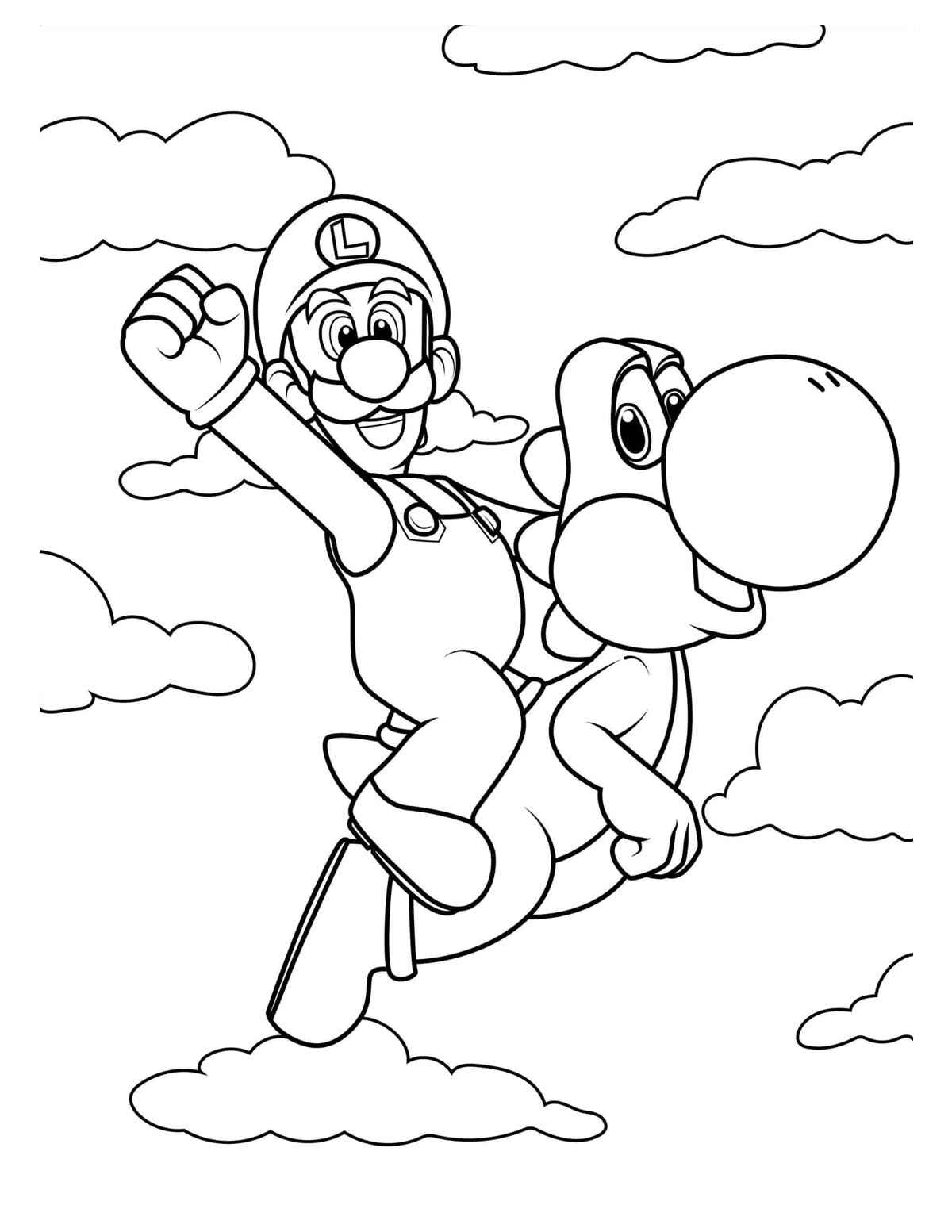 Desenho de Luigi Desenho Colorir Imprimir 26