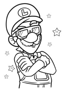 Desenho de Luigi Desenho Colorir Imprimir 27