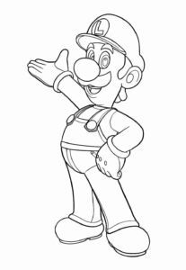 Desenho de Luigi Desenho Colorir Imprimir 29