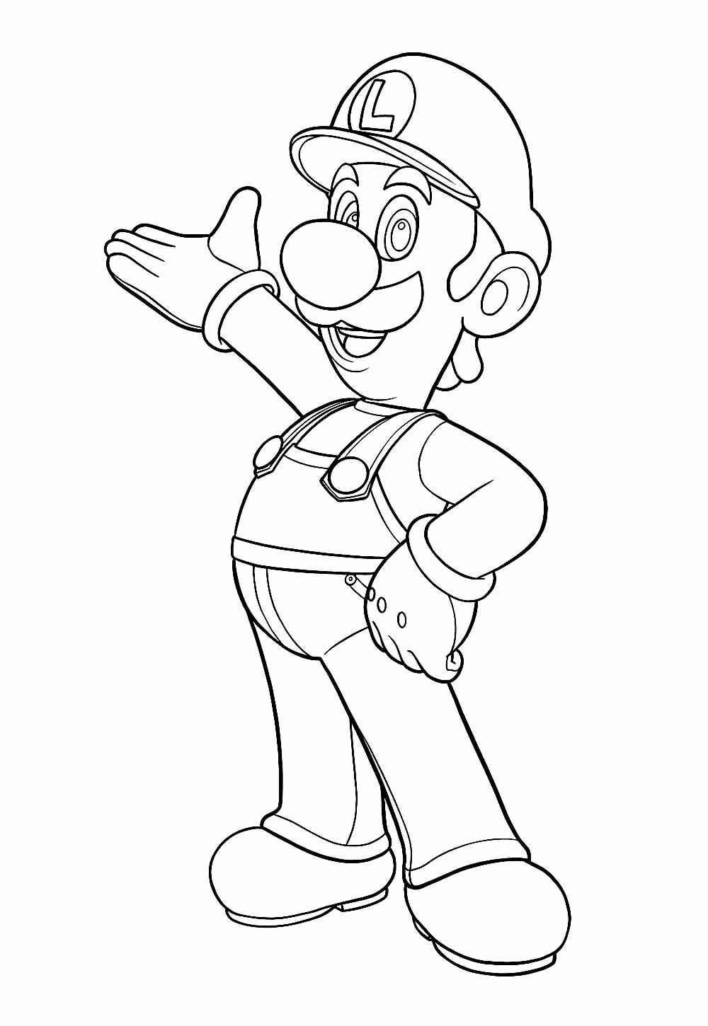 Desenho de Luigi Desenho Colorir Imprimir 29