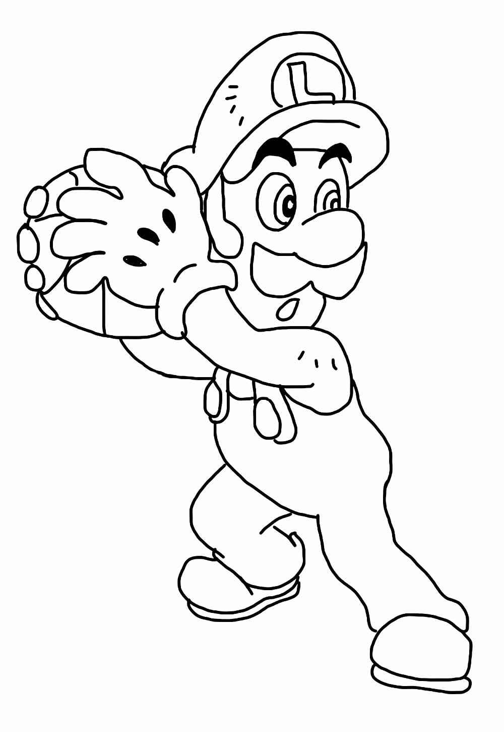 Desenho de Luigi Desenho Colorir Imprimir 30