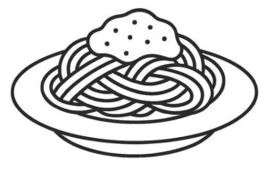 Desenho de Macarrao Desenho Colorir Imprimir 15