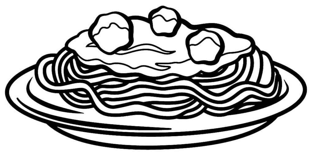 Desenho de Macarrao Desenho Colorir Imprimir 31