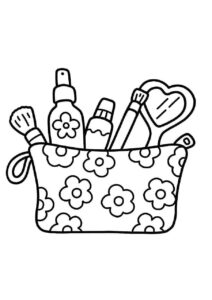 Desenho de Maquiagem Desenho Colorir Imprimir 11