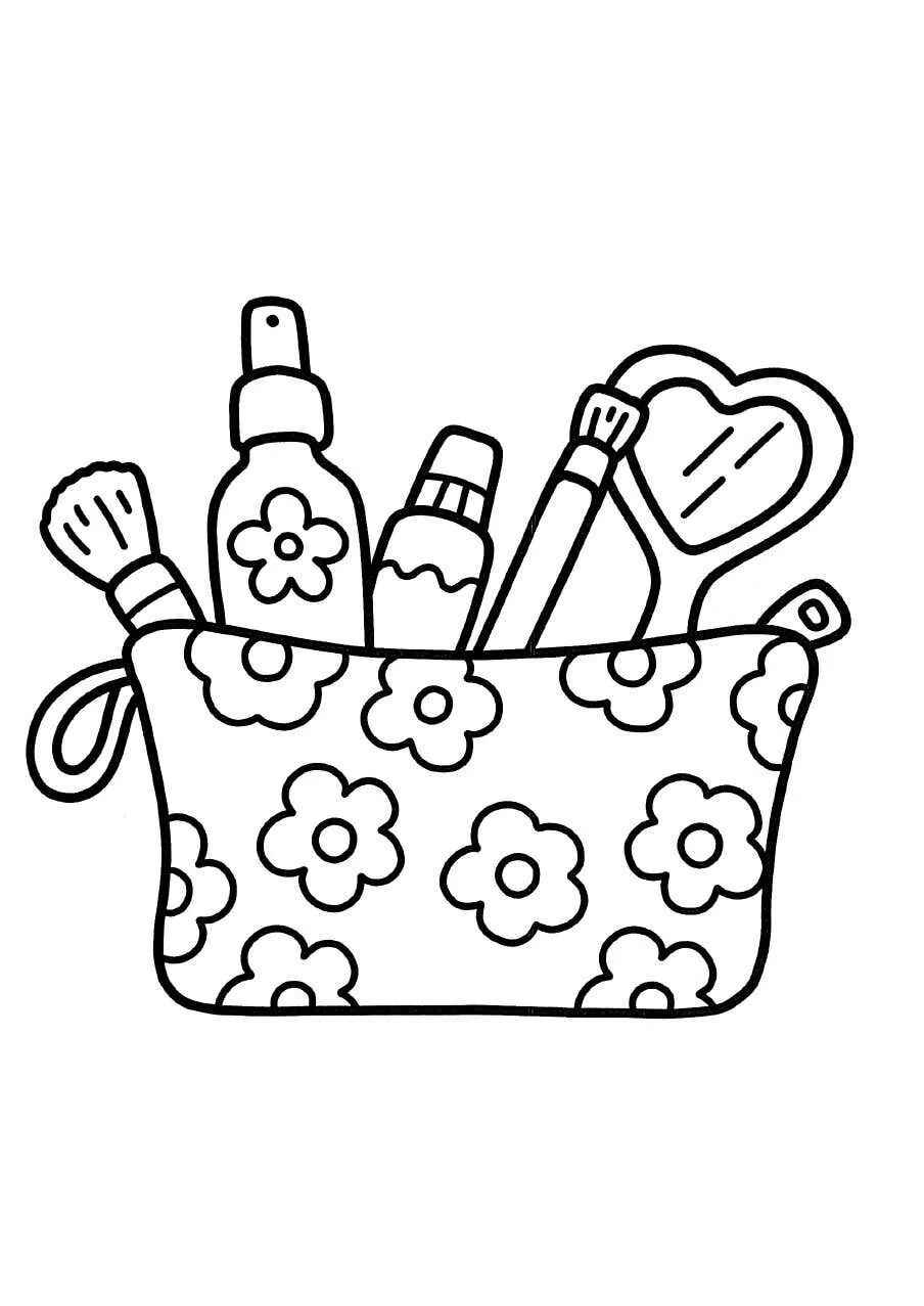 Desenho de Maquiagem Desenho Colorir Imprimir 11