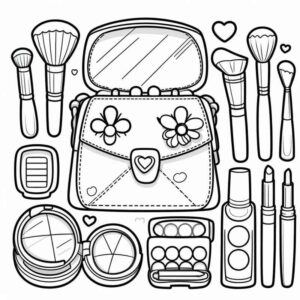 Desenho de Maquiagem Desenho Colorir Imprimir 20