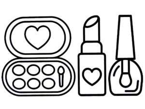 Desenho de Maquiagem Desenho Colorir Imprimir 22