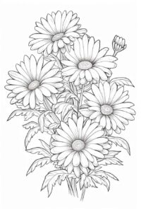 Desenho de Margarida Desenho Colorir Imprimir 01