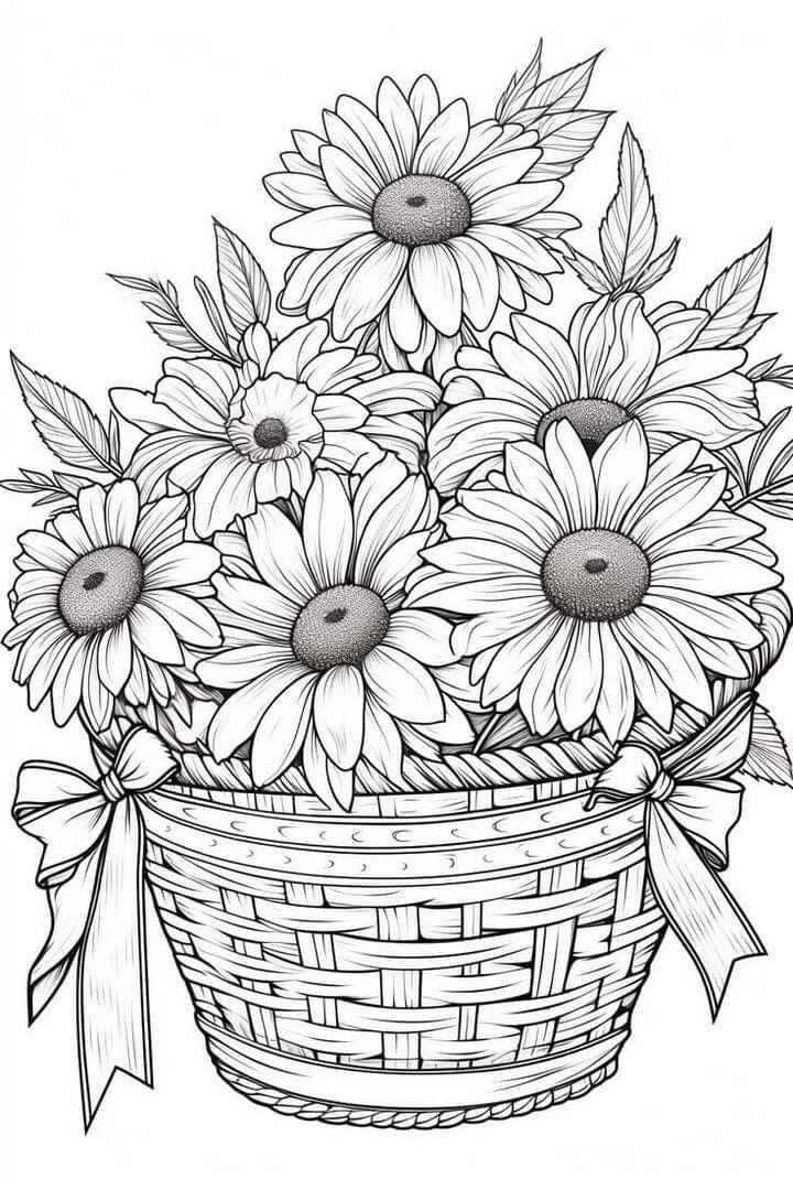 Desenho de Margarida Desenho Colorir Imprimir 04