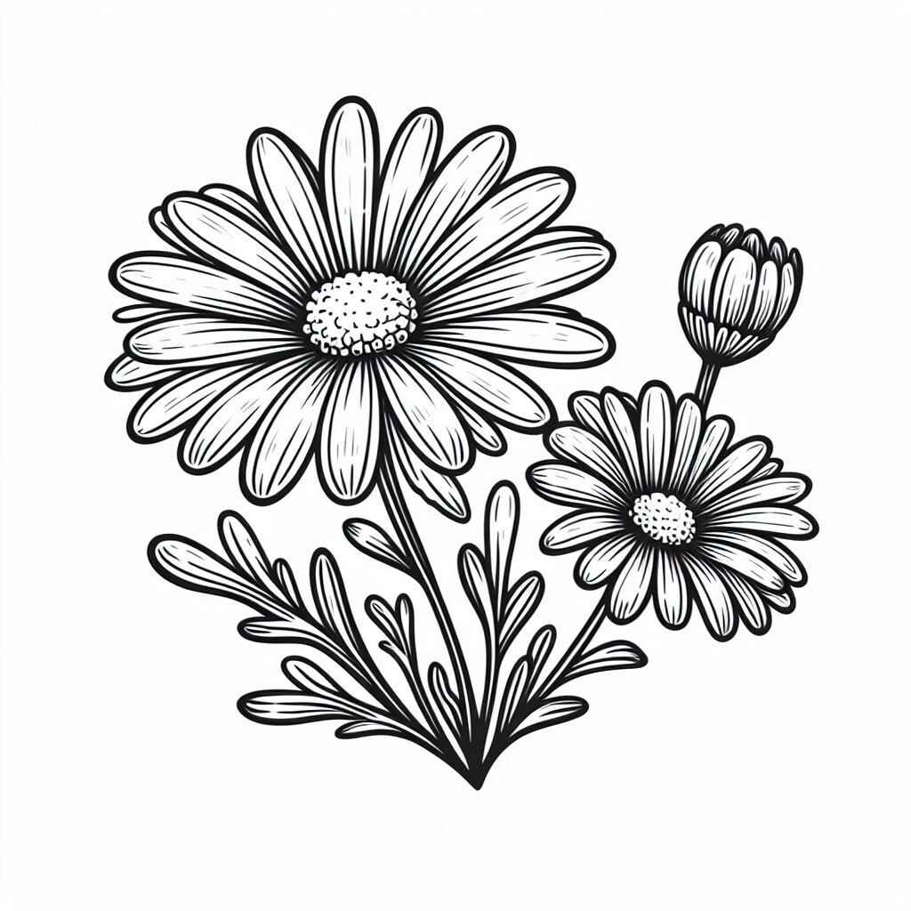 Desenho de Margarida Desenho Colorir Imprimir 10