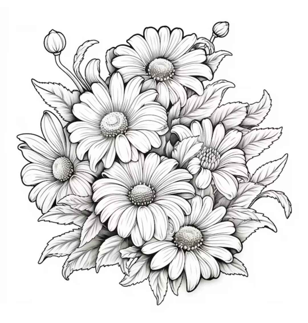 Desenho de Margarida Desenho Colorir Imprimir 15