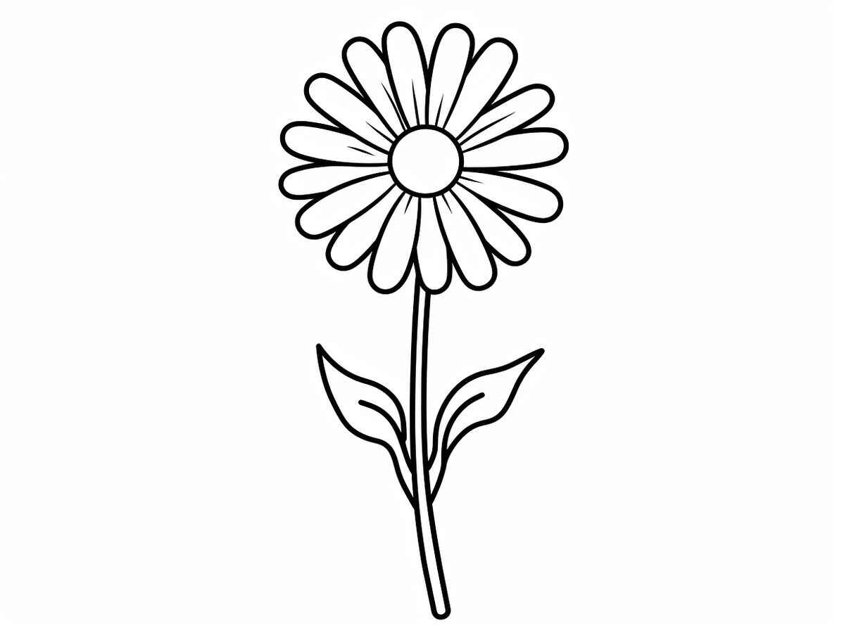 Desenho de Margarida Desenho Colorir Imprimir 24