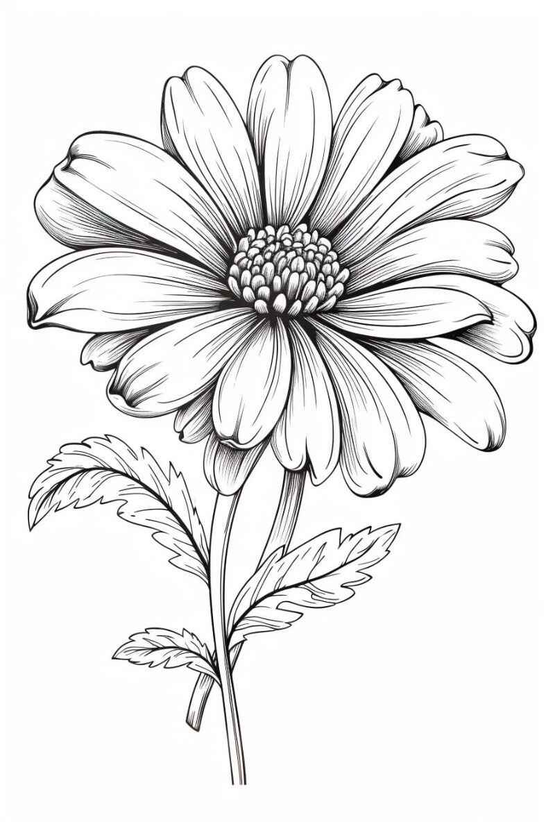 Desenho de Margarida Desenho Colorir Imprimir 32