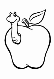 Desenho de Minhoca Desenho Colorir Imprimir 20