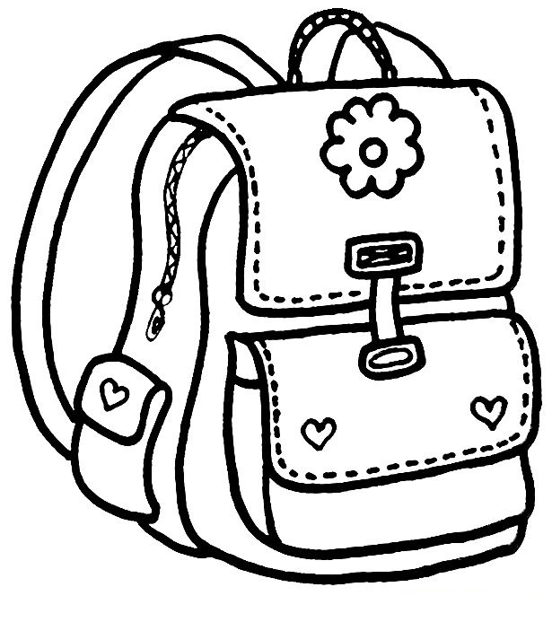 Desenho de Mochila Desenho Colorir Imprimir 04