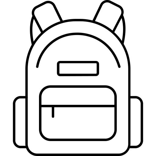 Desenho de Mochila Desenho Colorir Imprimir 07