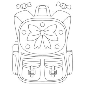 Desenho de Mochila Desenho Colorir Imprimir 08