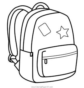 Desenho de Mochila Desenho Colorir Imprimir 09