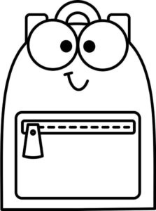 Desenho de Mochila Desenho Colorir Imprimir 12