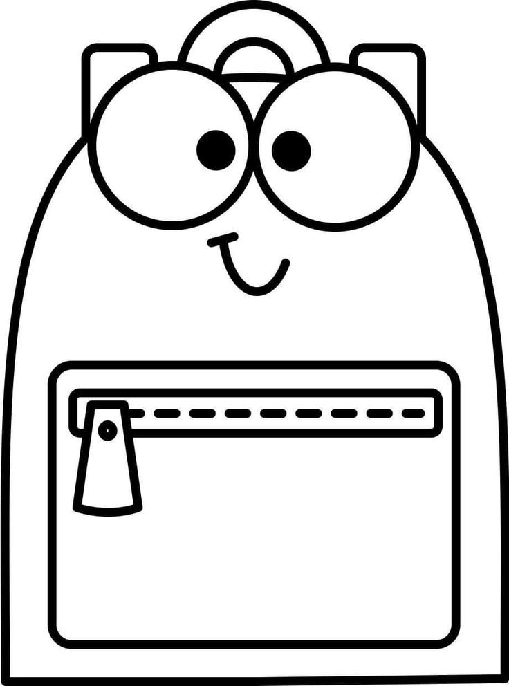 Desenho de Mochila Desenho Colorir Imprimir 12