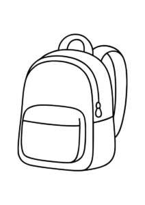 Desenho de Mochila Desenho Colorir Imprimir 13