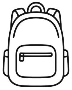 Desenho de Mochila Desenho Colorir Imprimir 15