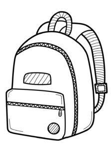 Desenho de Mochila Desenho Colorir Imprimir 18