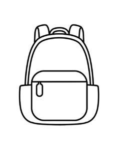 Desenho de Mochila Desenho Colorir Imprimir 19