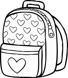 Desenho de Mochila Desenho Colorir Imprimir 20