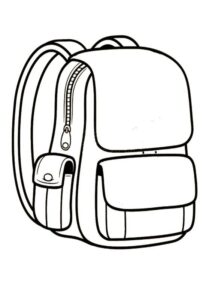 Desenho de Mochila Desenho Colorir Imprimir 23