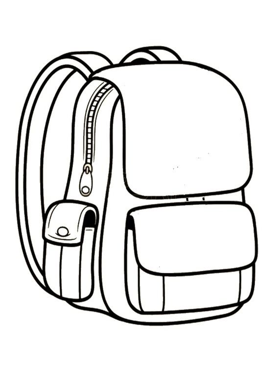 Desenho de Mochila Desenho Colorir Imprimir 23