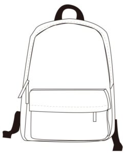 Desenho de Mochila Desenho Colorir Imprimir 25