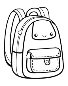 Desenho de Mochila Desenho Colorir Imprimir 26