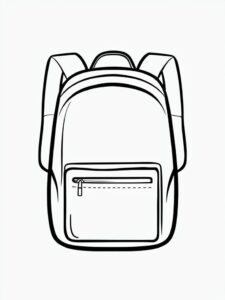 Desenho de Mochila Desenho Colorir Imprimir 27