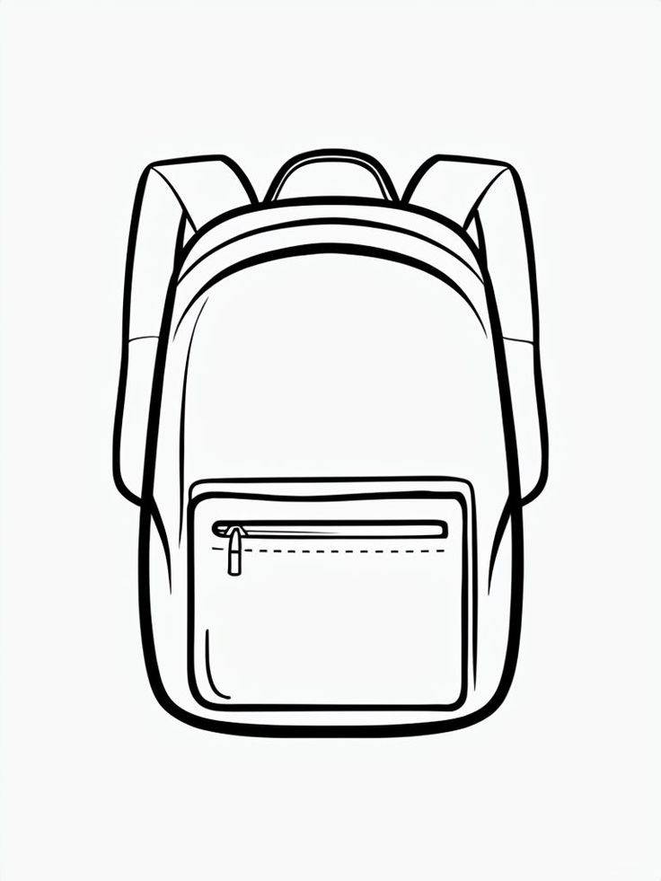 Desenho de Mochila Desenho Colorir Imprimir 27