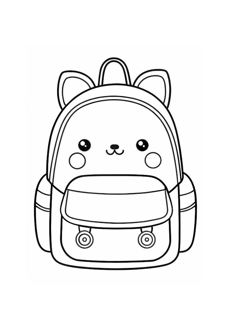 Desenho de Mochila Desenho Colorir Imprimir 28