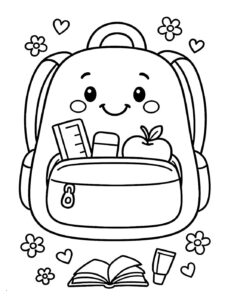 Desenho de Mochila Desenho Colorir Imprimir 29