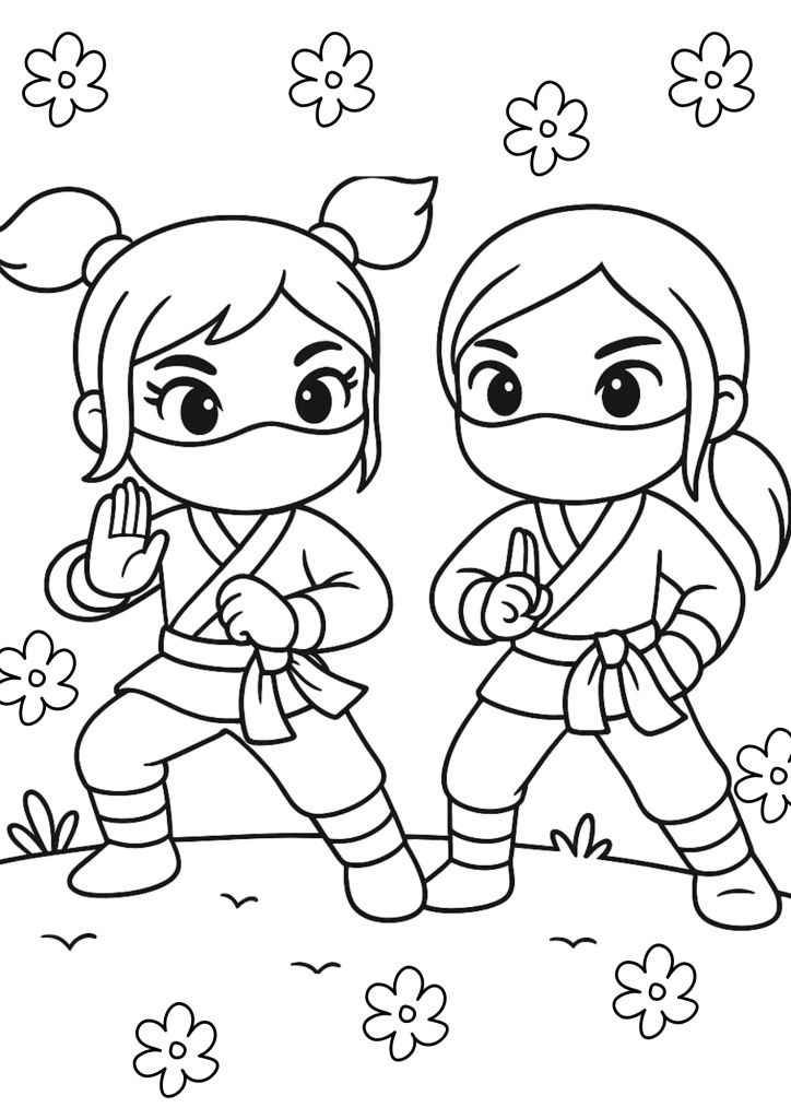 Desenho de Ninja Desenho Colorir Imprimir 06